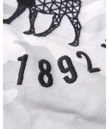 Abercrombie Light Grey Camo Embroidered Logo Tee